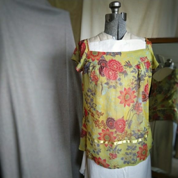 Coco & Chase blouse - cap sleeve M - Picture 4 of 7